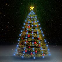 Guirlande lumineuse d'arbre de Noël 180 led Bleu 180 cm - The Living Store - Bleu
