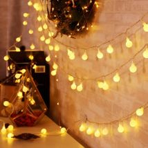 Guirlande lumineuse d'extérieur, Promotion Guirlande Lumineuse Intérieur et Extérieur, Guirlande Guinguette de 20 m 150 LED Blanc Chaud Décoration