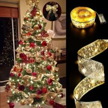 Ontway - lumineuse dextérieur Lumineuse pour Sapin de Noël, 5m, pour décoration de Sapin de Noël, pour Nouvel an, fête, pavillon de Mariage,