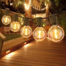 Guirlande Lumineuse Extérieure et Intérieur, 10+1 Ampoules Etanche 3M de Guirlande Guinguette Décoration pour Patio,Café,Jardin,Vacances,Parti,de