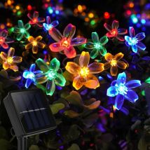 Guirlande Lumineuse Extérieure, 12M 100 LED Guirlande Solaire Exterieur, 8 Modes IP65 Étanche Guirlande Guinguette Extérieure pour Jardin, Terrasse,