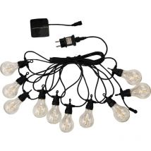 Lumisky - Guirlande lumineuse extérieur connectable party clear hybrid Noir Plastique 7,5m