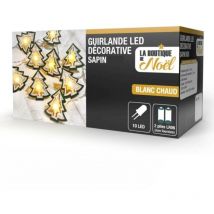 Guirlande lumineuse en feutrine forme sapin