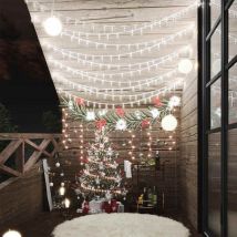 Guirlande lumineuse Globe 40 m 400 led Blanc froid 8 fonctions