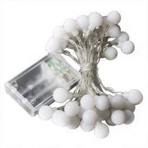 Guirlande lumineuse globe de 5 m, 40 LED, intensité variable, luminaire décoratif d'intérieur et d'extérieur, idéal pour chambre à coucher, chambre