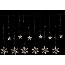 Guirlande lumineuse électrique flocons 2,5 mètres 138 led