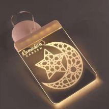 Guirlande lumineuse LED musulmane Eid Mubarak Décoration de fête Eid Mubarak