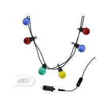 Guirlande lumineuse led Party Guinguette Lumisky Multicolore - 10 ampoules - 6,5m