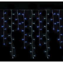 Rideau lumineux LED stalactite - 6 m - Blanc Et Bleu