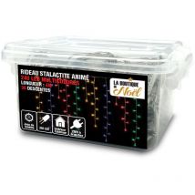 Rideau lumineux led stalactite - 4 mètres - Multicolore