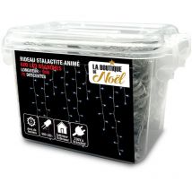 Rideau lumineux led stalactite - 10 mètres - Blanc