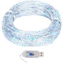 Guirlande Lumineuse Moderne - Guirlande Led Extérieur Et Interieur Micro Led 40m 400led Blanc Froid 8fonctions Bv459502 - Bonnevie