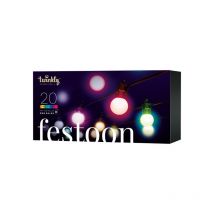 Twinkly - Festoon – Guirlande de Lumières à Ampoules led Contrôlées par une Application avec 20 led rgb. 10 Mètres.