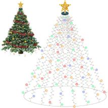 Guirlande Lumineuse Sapin de Noel, 400LED 16 x 2m Rideau Lumineux Sapin de Noel, Chaîne lumineuse pour sapin de Noël, Lumineuses Lumières de Noël