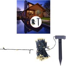 Guirlande lumineuse solaire LED blanc chaud Décoration de Noël - Guirlande Lumineuse Solaire - Décoration Noel - Éclairage Exterieur - Lumières Led