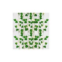 Guirlande Lumineuse,Guirlande Feuille 2M,guirlande lierre lumineuse 20 LEDS,guirlande de lierre lumineuse pour Lntérieur,Mariage,Bureau,Décoration de