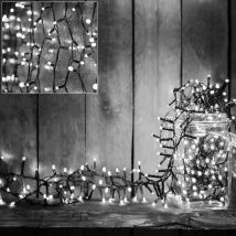 Monzana Guirlande lumineuse led au choix illumination de Noël décoration extérieur intérieur éclairage de Fêtes 160 LEDs Cool White (en)