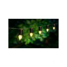 Lumi Jardin - Guirlande solaire cage Keny - lumijardin - 10 ampoules led - 3,8 m - Extérieur