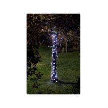 Smart Garden - Guirlande solaire d'extérieur smardtv - Luciole 100 Leds blanc froid - 11.9m - métal