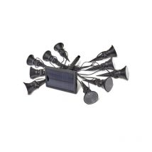 Smart Garden - Guirlande solaire - smardtv - Multi-spots 5L - 10 ampoules - Blanc froid - 5 lumens
