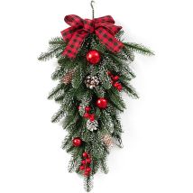 Guirlandes De Noël Pour La Décoration Extérieure, Guirlande De Noël, Ornement De Pomme De Pin, Accessoires Décoratifs, Pendentif Mural, Fleur De 