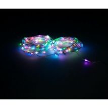 Lumières de Noël 200 Leds Multicolores rvb Avec Télécommande IP44