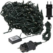 Ecd Germany - Luces de navidad Guirnalda con 720 Bombillas led, 54m, Blanco Frío, Decoración Festiva, Guirnalda de Cable 3 m de Longitud Iluminación