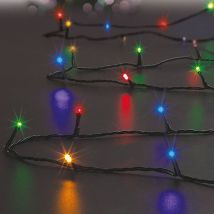 Ac-deco - Cadena de luces de exterior programable de 3,5 m multicolor de 48 led con pilas - Feeric lights & christmas