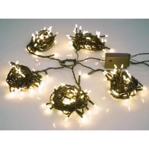 Speed Light LED - 220 LEDs - color blanco cálido - cable verde - 24 V (para árboles de 180 cm)