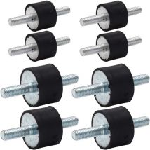 Beijiyi - Gummi-Isolationshalterungen, 8 Stück, M8 M6 Anti-Vibrations-Gummi-Stoßdämpfer, Vibrationsdämpfer für Auto-Bootsspulen (30 x 20 mm, 20 x 15