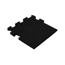 Gummi-Puzzlefliese 15 mm - 50x50 cm - Schwarz - Seitenteil