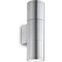 Altri - Ideal Lux Gun - Petite applique murale extérieure à 2 lampes en aluminium, noir IP44, GU10