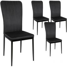 Guoyihua - Hofuton Chaises de salle à manger, testées sgs, lot de 4, noir