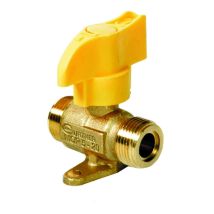 Sanitaire Service - Valvola Di Intercettazione Gas Butano Propano A Un Quarto Di Giro Maschio - Maschio 20x150