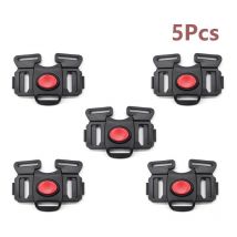 Gurtschnalle aus Kunststoff für Hochstuhl, 5-Punkt-Sicherheitsgurt-Clip, 25 mm (schwarz)