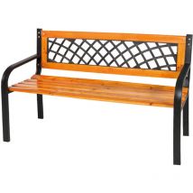 Panchina 'gurzia' cm. 118 x 50 x h.75 - nera