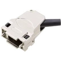 Encitech D45zf09-rg-k 7960-0206-11 Alloggiamento D Sub Numero Poli (num): 9 Metallo Pieno 45 ° Argento 1 Pz.