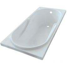 Guscio vasca Astor ad incasso su muratura 170x70 bianco di Glass