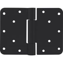 Scharnier 120x160mm mit aushängbarem Stift - Scharnierband geprüft nach EN1935, Edelstahl schwarz - Gustav Kauls