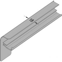 Gutmann Bordstück B 406 Al, 320 Mm, Ral 9016