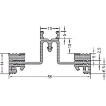 Pfostendichtung GF60 P-E3, Bundlänge 30 m, Kunststoff aptk schwarz - Gutmann
