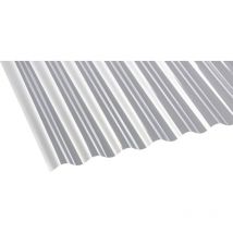 Gutta - Wellplatte Sinus 76/18 200 x 90 cm 0,5 mm klar Kunststoffbedachung