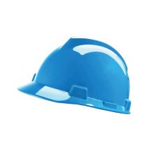 MSA - GV151 V-Gard Safety Helmet, PushKey Sliding Suspension, Blue