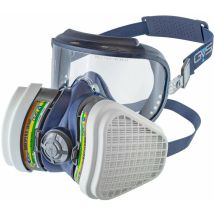 3l - Gvs Spr534 Elipse Integra Maschera Con Filtri Abek1p3 Per Gas, Vapori, Acidi, Ammoniaca E Polveri, S/m, Blu