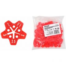 Gwiazdki dystansowe do glazury 50szt. / silver