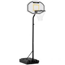 Gymrex - Panier de Basket sur Pied Avec Poteau Hauteur Réglable Mobile 190cm à 260 cm