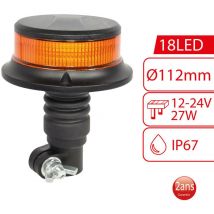 Gyrophare led sur tige Homologué 12V - 24V
