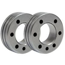 Gys Lot De 2 Galets Type C Pour Fil Fourré Acier - 0,9 - 1,0 / 1,2 Mm
