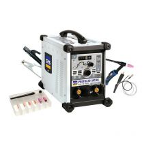 GYS - Sistema di saldatura tig protig 201 ac/dc hf fv con accessori 10 -200 a gasg.