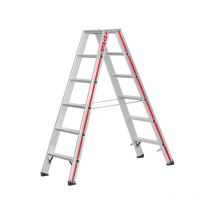 Scaletta doppia 2x4 gradini - Altezza mass. di lavoro 2.45m - 8024/2x4